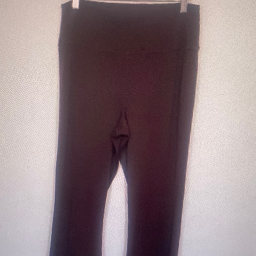Wilo The Label High Rise Brown Flared Pants Stretch Size L